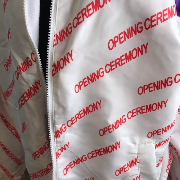 NWT Opening Ceremony Logo Fleece Lined Gym Jacket - Picture 3 of 6